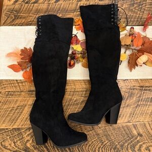 Black Over the Knee Women's Boots